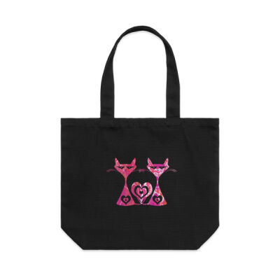 Double Trouble Pink Shoulder Tote Thumbnail
